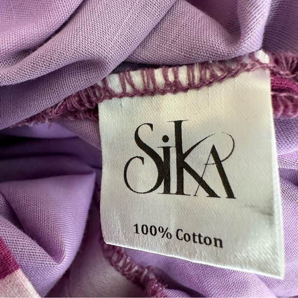 Anthropologie Sika Ruffle Off Shoulder Hawaiian Print Midi Dress Size 4 - Picture 10 of 11